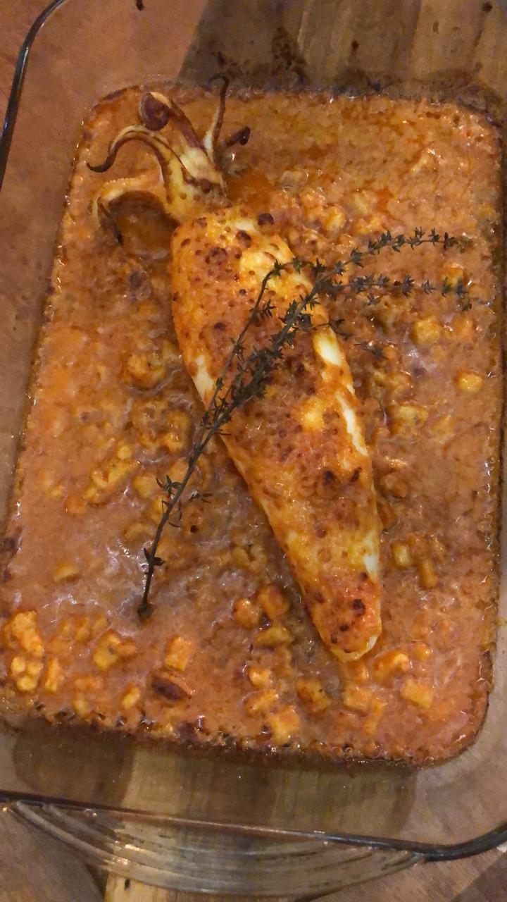 Stuffed calamari